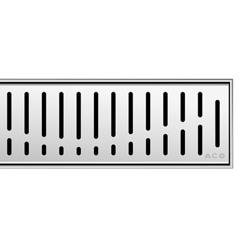 ACO ShowerDrain C Wave dizaino grotelės