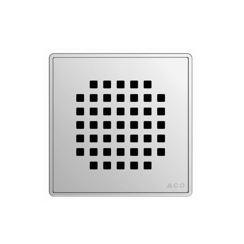 ACO EasyFlow Quadrato nerūdijančiojo plieno grotelės, 140 x 140 mm