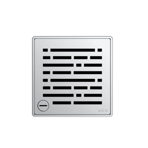 ACO EasyFlow Mix nerūdijančiojo plieno grotelės su užraktu, 140 x 140 mm
