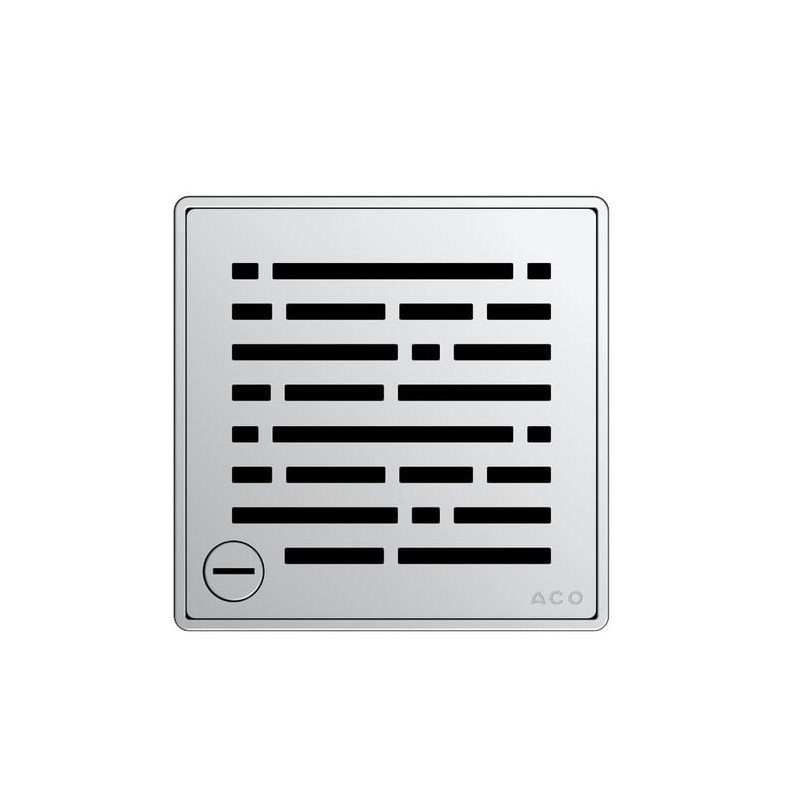 ACO EasyFlow Mix nerūdijančiojo plieno grotelės su užraktu, 140 x 140 mm