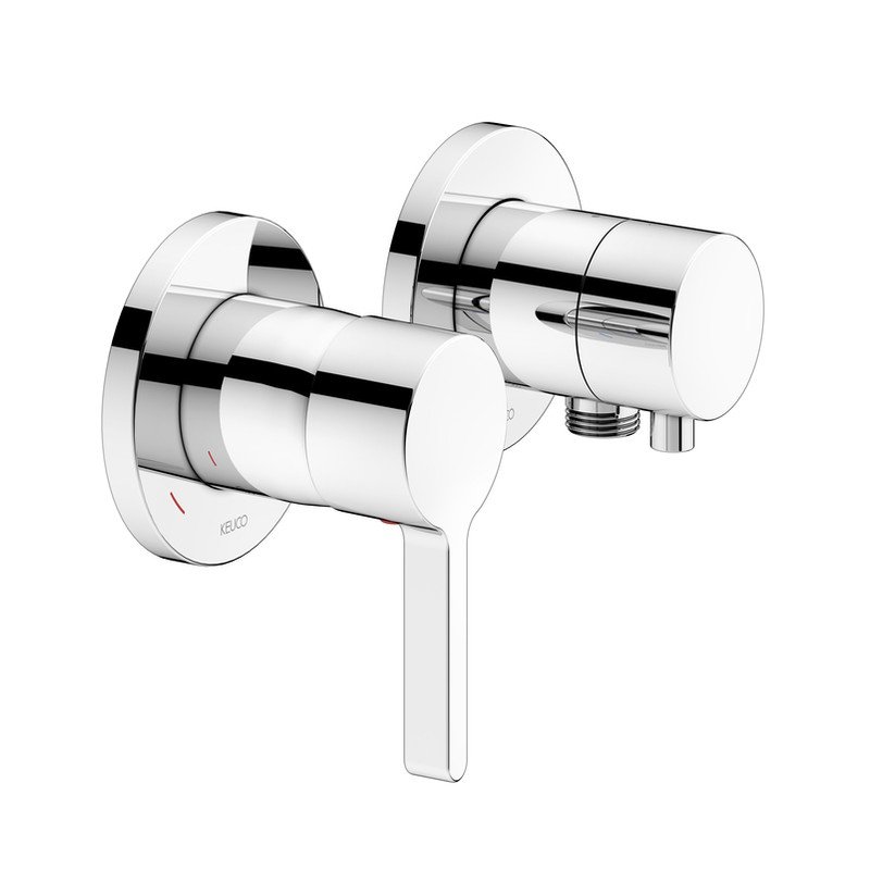 keuco-2-way-lever-mixer-chrome KEUCO vienos svirties dušo maišytuvas su 2 krypčių perjungikliu