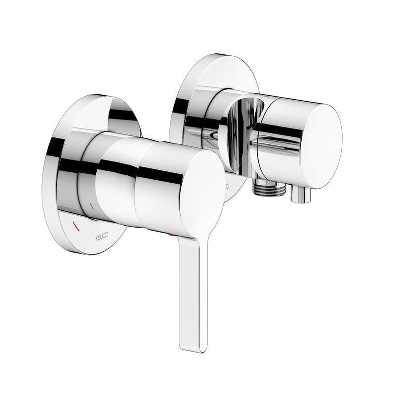keuco-2-way-mixer-bathroom-accessory KEUCO maišytuvas su 2 krypčių perjungikliu ir integruotu dušelio laikikliu