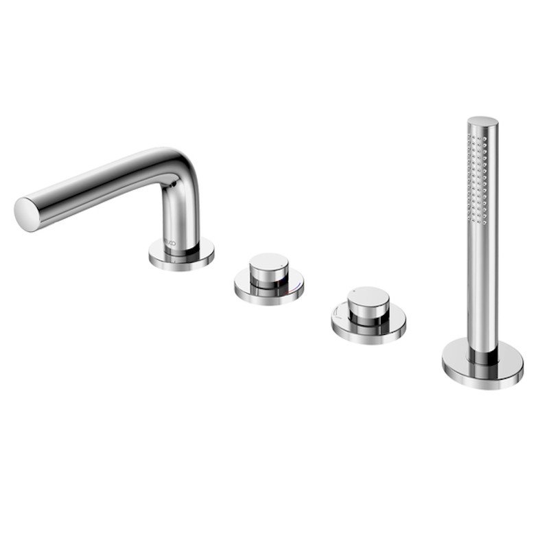 keuco-4-hole-bath-set-premium-quality KEUCO 4 angų vonios maišytuvo komplektas su rankiniu dušeliu
