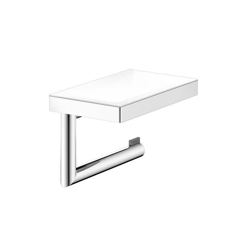 keuco-reva-toilet-paper-holder-chrome KEUCO Reva tualetinio popieriaus laikiklis su lentynėle 12873