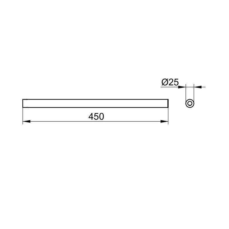 KEUCO Reva rankšluosčių laikiklis 12820, 450 mm