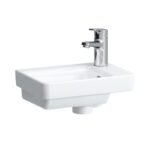 LAUFEN PRO S mažas praustuvas su maišytuvo aikštele dešinėje, 360 x 250 mm