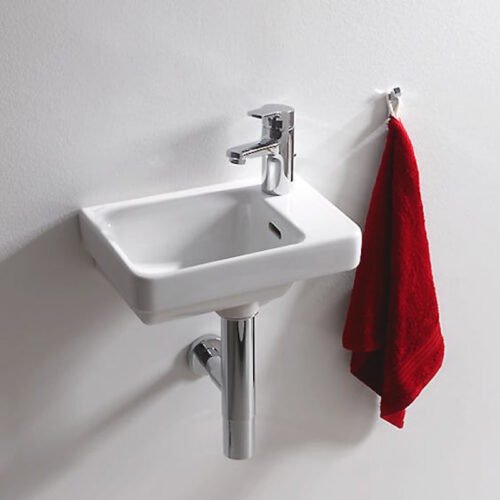 LAUFEN PRO S mažas praustuvas su maišytuvo aikštele dešinėje, 360 x 250 mm