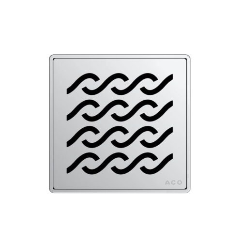 ACO EasyFlow Hawaii nerūdijančiojo plieno grotelės, 140 x 140 mm