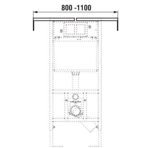 JIKA Modul H893650 rėmo šoninio tvirtinimo rinkinys
