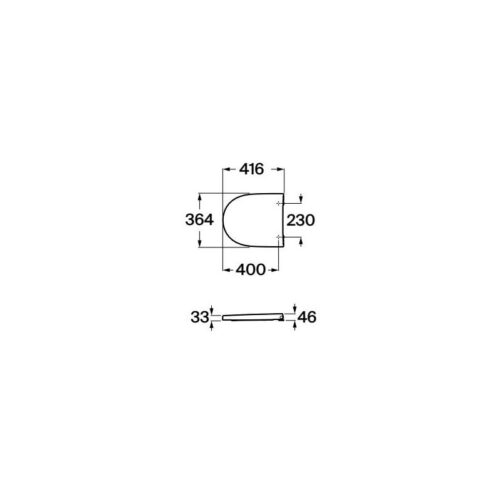 ROCA Meridian-N A8012AB00B SUPRALIT® Klozeto Dangtis - Image 2