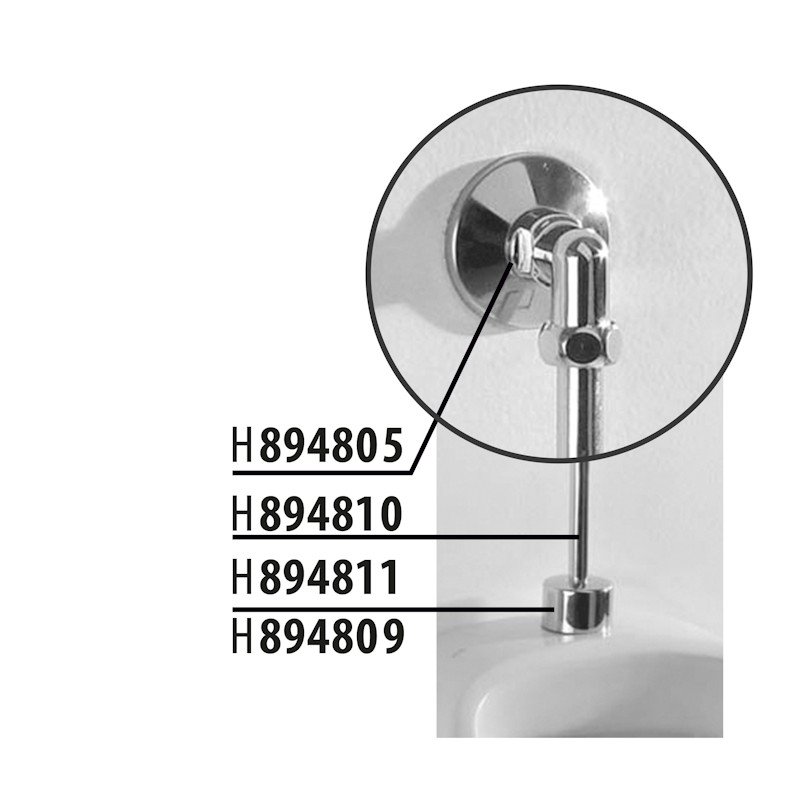 JIKA Livo H894805 alkūnė pisuarui, 1/2–1/2 colio