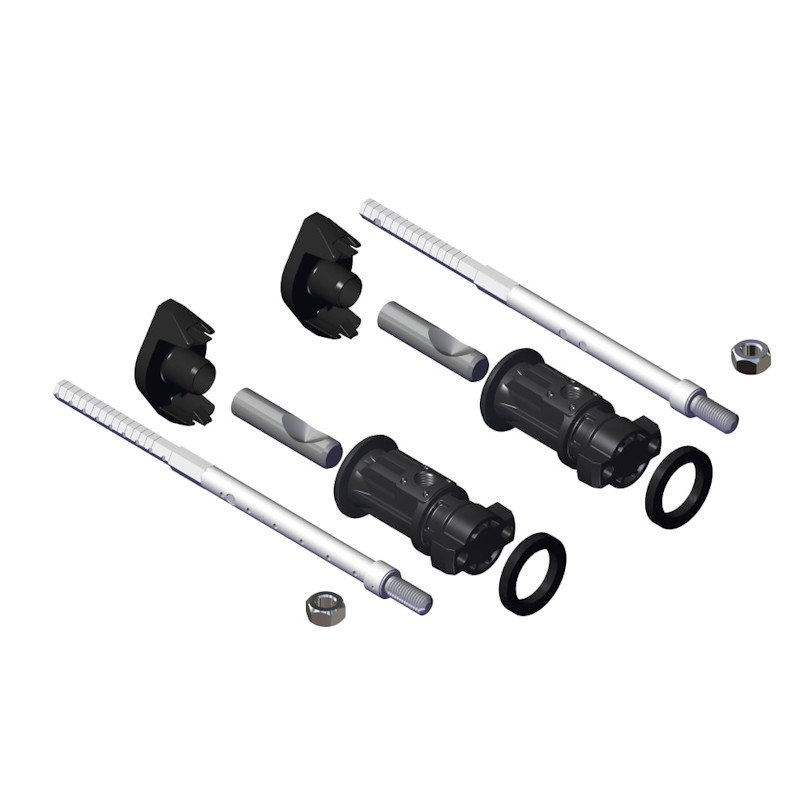 LAUFEN H893820 EasyFit 2.0 tvirtinimo komplektas WC ir bidė, 278 mm