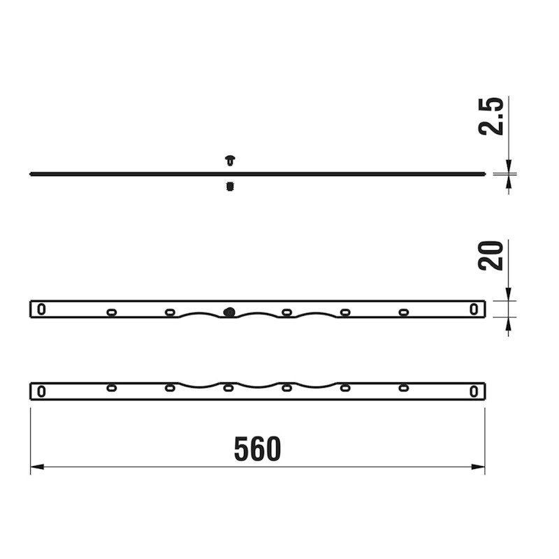 LAUFEN HF529030 montavimo skersinių komplektas