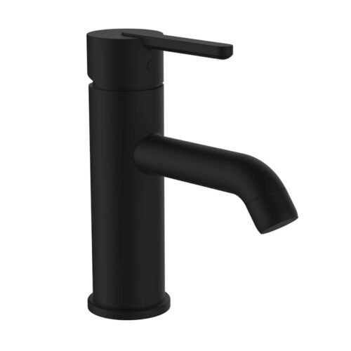 LAUFEN LUA praustuvo maišytuvas su Eco+, snapo ilgis 118/135 mm, matinis juodas