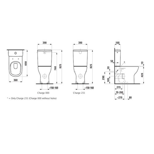 LAUFEN Lua Klozeto be Apvado H824086 Kombinuotas Rinkinys - Image 2