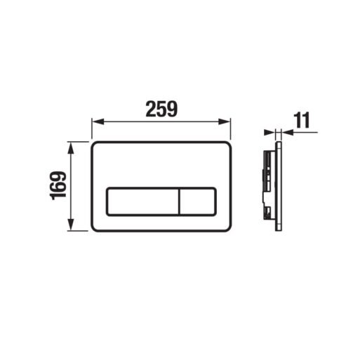 JIKA Modul H890656 PL3-E bekontaktė nuplovimo plokštelė