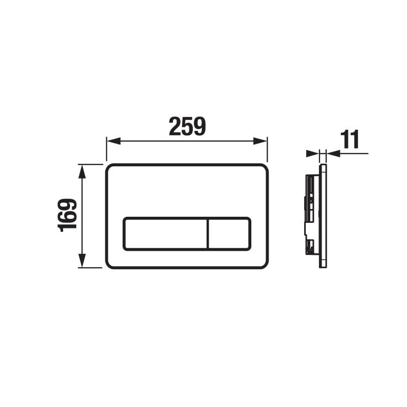 JIKA Modul H890656 PL3-E bekontaktė nuplovimo plokštelė