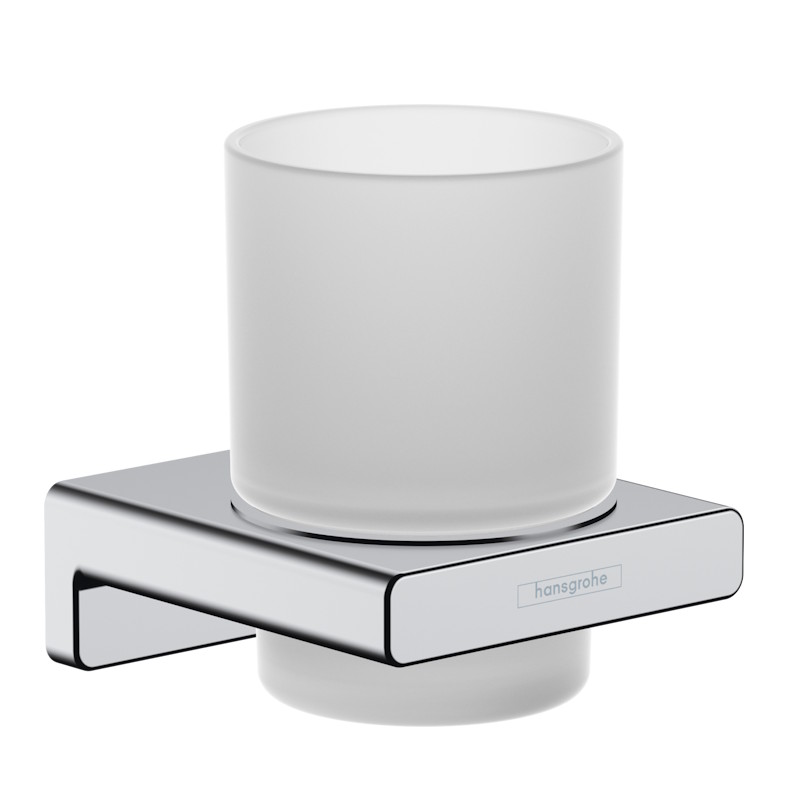 hansgrohe-addstoris-toothbrush-tumbler-chrome Toothbrush Holder